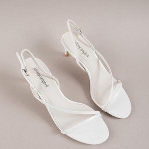 NEW Jeffrey Campbell Morph Sandal in White Size 7